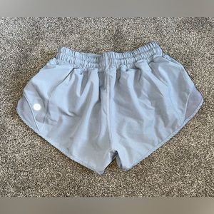 hotty hot shorts size 2 blue linen